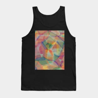 Modern Kaleidoscope Rainbow Multicolour Jewels Tank Top